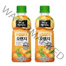 미닛메이드 오리지널 오렌지 주스, 350ml, 24개