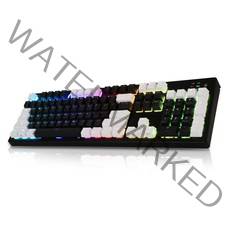 앱코 HACKER 무접점 RGB 투톤 이중사출 유선키보드 45g, K997P, 블랙