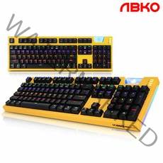 앱코 HACKER K660 ARC 프리미엄 완전방수 레인보우 LED 키보드 옐로우 (무접점 광축 클릭), 선택하세요