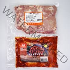 춘천달수닭갈비 닭갈비 2종세트 숯불양념 소금구이 각1kg (총2kg) 캠핑 숯불 바베큐 당일제조 당일발송 닭다리구이, 2팩, 1kg