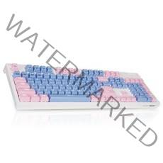 앱코 카일광축 크리스탈 사이드 RGB LED 기계식 유선키보드, K8300, V2(블루 + 핑크)
