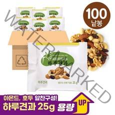 썬넛트하루견과오리지널25gx100봉, 없음, 상세설명 참조