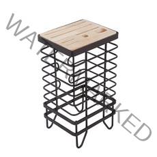 모나코올리브 망고너츠 프리미엄 철제 칼블럭 꽂이, 다크브라운, 1개