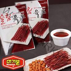 홍선 머거본 프리미엄 쇠고기 슬림육포 400g (20gx20봉)술안주 간식거리, 1개
