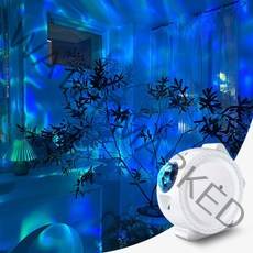 캥거 달 오로라 바다 우주 인테리어 무드등 KG-044, 화이트