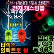 티렉스 던질찌 일렉트로볼 전자 캐스팅볼 전용 볼락 전갱이 풀치 갈치루어낚시전용 전자찌 전자 캐스팅볼, 레드SF-세미플로팅