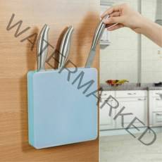 키알리 문걸이 부착형 싱크대 칼꽂이 칼거치대 주방 칼집 꽂이 칼블럭, 색상, 블루