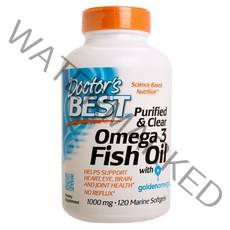 닥터스베스트 퓨리파이드 & 클리어 오메가 3 피쉬 오일 1000mg 마린 소프트젤, 120개입, 1개