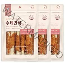 굿데이 강아지 수제간식 70g, 연어롤, 3개