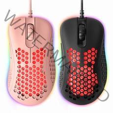 앱코 HACKER A800 3389 초경량 RGB 게이밍 마우스 A800, 블랙