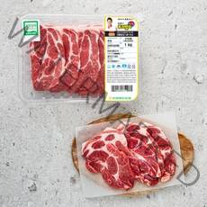포크밸리 한돈 무항생제 인증 목심 구이용 (냉장), 1kg, 1팩
