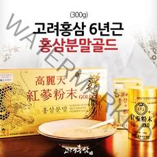 [고려홍삼] 6년근 홍삼분말골드300g 6년근홍삼 홍삼분말 홍삼가루 6년근건삼, 300g, 1개