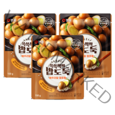 샘표 쓱쓱싹싹 밥도둑 메추리알 장조림, 150g, 3개