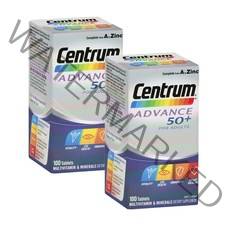 센트룸 성인 어드밴스 50플러스 종합비타민 100정 2팩 Centrum Adult ADVANCE 50+ Multivitamin