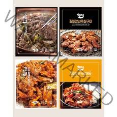 여우네 양념육 3종 가성비 세트 각 300g 각4팩 12개 3.6kg(소불고기4팩 갈비양념목살4팩 고추장불고기4팩), 양념육3종 가성비세트 각4팩 총12팩 3.6kg