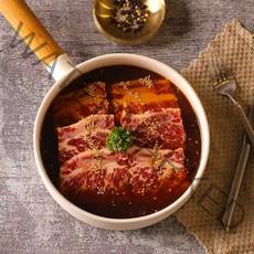 갈비혁명 황칠 수제 양념 소 LA 갈비 la 숯불바베큐 엘에이 캠핑용 고기 4.5Kg