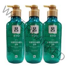려 청아 딥클렌징 쿨링 샴푸, 3개, 400ml