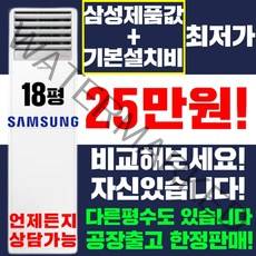 삼성 스탠드에어컨 냉난방기 냉온풍기 15평 18평 23평 30평 40평 [실외기포함] 인버터 업소용 사무용, (냉/난방) 삼성 스탠드형 18평(220v)
