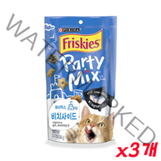 네슬레퓨리나 프리스키 파티믹스 비치사이드 (새우 게살 참치) 60g x 3개, 1팩