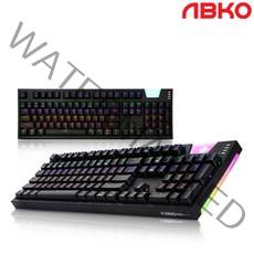 앱코 K660 ARC 프리미엄 카일광축 완전방수 레인보우 LED 게이밍 기계식 키보드, 레드리니어