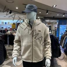 밀레 F/W 남성 심플하게 막걸쳐도 스타일이 살아나는 부클 플리스 소재의 후드 플리스자켓