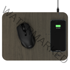 스카이 비트 MP1 고속 무선 충전 마우스패드 SKY-BMP1 15W, 다크 우드, 1개