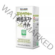 파스퇴르 무항생제 바른목장 멸균우유 190ml 24 48팩, 24팩