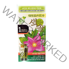 색솔 웰빙 칼라 크림 염색제 70g, 1호(자연흑갈색), 1개