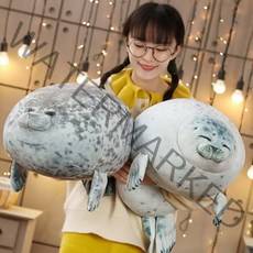 하프 물범 쿠션 인형 대형 2size 모찌 애착 낮잠쿠션 바디필로우, 방실웃는 흰색물범 60CM