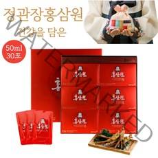 정관장 홍삼원 6년근 홍삼 진액 농축액 액기스 면역력 홍상 진세노사이드 파우치 부모님 직원 생일 명절 감사 축하 효도 선물 세트 선물용 홈삼 쇼핑백포함 50ml 30포 60포, 50ml x 30포