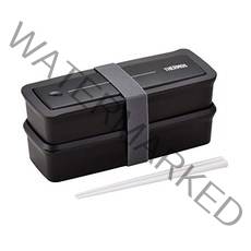 써모스 DJS980W 2단 프레시 런치박스 도시락통 980ML 블랙