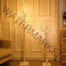 LED 겨울나무 무장식 스탠드형 무드등 카페감성 까페개업 선물 조명 선물 LED자작나무, [단색]
