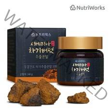 뉴트리웍스 시베리아 명품 차가버섯 추출분말 고농축 60g x 1개