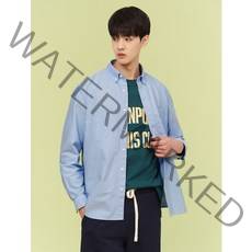 [빈폴] [30%OFF] [Unisex] REGULAR 스카이 블루 솔리드 워싱 옥스포드 셔츠 (BC1764N01Q)