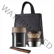 일본 써모스 보온도시락 1140ml 써모스보온도시락 보온도시락통 일본도시락통, 브라우니블랙