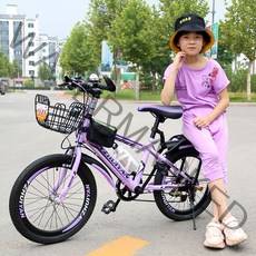 여아 초등 자전거 MTB 산악 도로 아이 어린이 완충, 블루 20인치(125cm-145cm) 가변기어