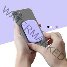 맥세이프 마그네틱 미니 무선 파워 뱅크 보조배터리 20W 고속 충전 10000mAh, 블랙