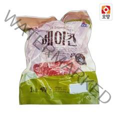 [퀴클리몰] 사조오양 습식 베이컨 뭉치 1kg, 1개