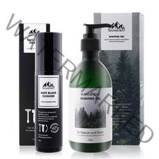 맨허스트 세이프 블레이드 클리너 100ml+쉐이빙젤 300ml
