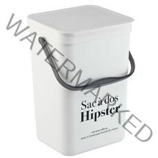 브리즈 힙스터 벽걸이 휴지통 12L, 화이트, 1개