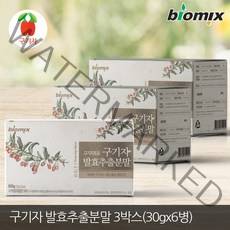 바이오믹스 국산 청양 구기자 건강차 발효추출분말가루, 3팩, 60g