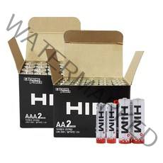 HIM 알카라인 건전지 벌크 AA 20p + AAA 20p, 1세트