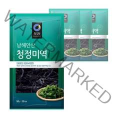청정원 남해안산 청정미역, 50g, 4개