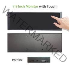 휴대용 보조 세로 듀얼 모니터 7.84inch 터치 스크린 ips long strip, p79-t