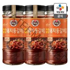백설 매콤칼칼 돼지등갈비양념 470g x 3개