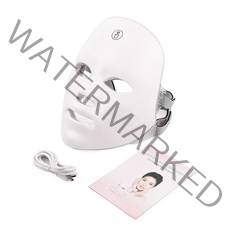 피부관리기 LED마스크 홈케어 초음파 고주파 피부관리 usb 충전 7 색 led 페이셜