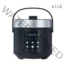 니드 3인용 미니 소형 전기 압력 밥솥 NIID5 블랙, 열판압력(일반), 3~4인용