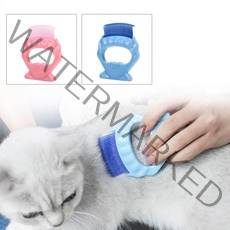 강아지 고양이 조개빗 빝 빗 털 청소기 브러쉬 모찌빗 강아지 고양이 조개빗 빝, 1-조개빗-블루