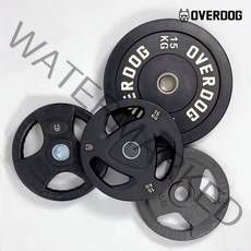 오버독 2.5kg~20kg 고무원판 주물원판 중량원판 범퍼플레이트 원판 모음, 중량원판(중량봉용 원판), 17.중량주물원판 5kg x 2장