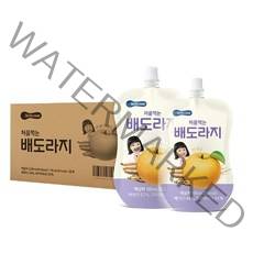 베베쿡 처음 먹는 배도라지 유아 음료, 배도라지맛, 15개입